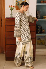 3-PC Embroidered  Raw Silk  CMA-6-403
