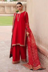 3-PC Embroidered Raw-Silk Suit CMA-5-107