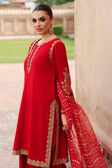 3-PC Embroidered Raw-Silk Suit CMA-5-107