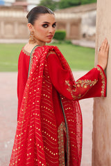 3-PC Embroidered Raw-Silk Suit CMA-5-107