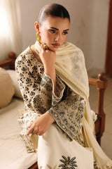 3-PC Embroidered  Raw Silk  CMA-6-403