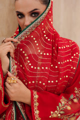 3-PC Embroidered Raw-Silk Suit CMA-5-107