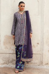 3-PC Embroidered Raw-Silk Suit CMA-5-121A