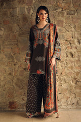 3-PC Unstitched Embroidered Linen Collection CCW7-15