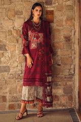 3-PC Unstitched Embroidered Linen Collection CCW7-06
