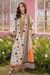 3-PC Unstitched Embroidered Lawn Collection CRB6-02