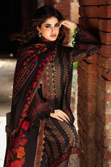 3-PC Unstitched Embroidered Linen Collection ANW6-09