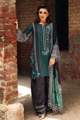 3-PC Unstitched Embroidered Linen Collection CCW6-12