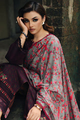 3-PC Unstitched Embroidered Linen Collection CCW6-17