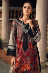 3-PC Unstitched Embroidered Linen Collection CCW7-17