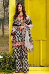 3-PC Unstitched Embroidered Lawn Collection CC6-13
