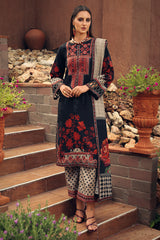 3-PC Unstitched Embroidered Linen Collection CCW7-10