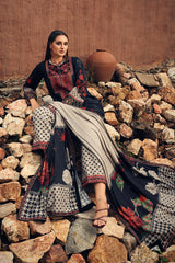 3-PC Unstitched Embroidered Linen Collection CCW7-10