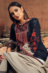 3-PC Unstitched Embroidered Linen Collection CCW7-10