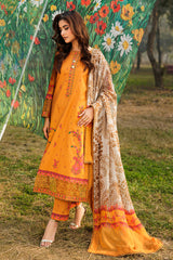 3-PC Unstitched Embroidered Lawn Collection CC6-14