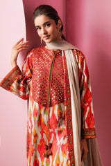 3-PC Unstitched Embroidered Lawn Collection CRB6-08