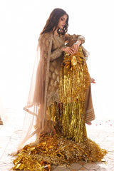 3-PC Embroidered Raw-Silk Suit CMA-6-350