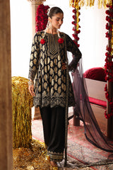 3-PC Embroidered Raw-Silk Suit CMA-6-382