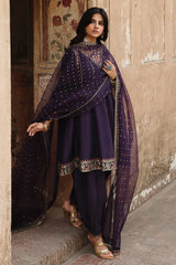 3-PC Stitched Embroidered Raw Silk CMA-6-515