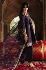 3-PC Stitched Embroidered Raw Silk CMA-6-515