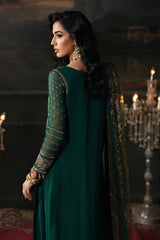 3 Pc Embroidered Dyed Chiffon CA26-04
