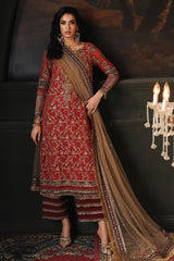 3 Pc Embroidered Dyed Chiffon CA26-03