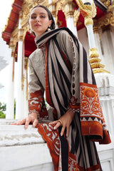 3-PC Unstitched Embroidered Linen Collection ANW6-05