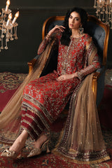 3 Pc Embroidered Dyed Chiffon CA26-03