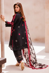 3-PC Unstitched Printed Lawn Shirt with Chiffon Dupatta and Trouser CP4-59