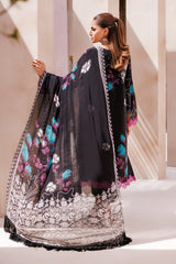 3-PC Unstitched Printed Lawn Shirt with Chiffon Dupatta and Trouser CP4-63