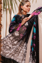 3-PC Unstitched Printed Lawn Shirt with Chiffon Dupatta and Trouser CP4-63