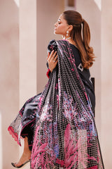 3-PC Unstitched Printed Lawn Shirt with Chiffon Dupatta and Trouser CP4-64