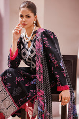 3-PC Unstitched Printed Lawn Shirt with Chiffon Dupatta and Trouser CP4-64