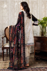 3-PC Embroidered Lawn Shirt with Embroidered Chiffon Dupatta and Trouser CRN4-12P