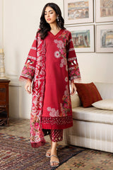 3-PC Embroidered Lawn Shirt with Embroidered Chiffon Dupatta and Trouser CRN4-14P