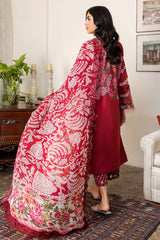 3-PC Embroidered Lawn Shirt with Embroidered Chiffon Dupatta and Trouser CRN4-14P