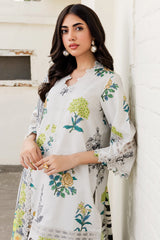 3-PC Unstitched Embroidered Lawn Shirt with Embroidered Voil Dupatta and Trouser CRN4-24