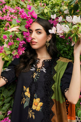 3-PC Unstitched Embroidered Lawn Shirt with Embroidered Voil Dupatta and Trouser CRN4-22