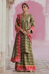 3-PC Unstitched Embroidered Silk Collection CTW4-01