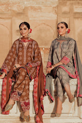 3-PC Unstitched Embroidered Silk Collection CTW4-03