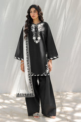 Embroidered Chiffon Dupatta  CHD-5-206B