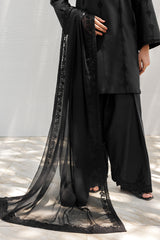 Embroidered Chiffon Dupatta  CHD-5-203