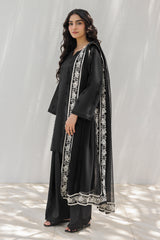Embroidered Chiffon Dupatta  CHD-5-206A