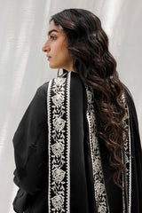 Embroidered Chiffon Dupatta  CHD-5-206A