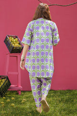 2-PC Printed Cotton Suit CPM-5-173Z