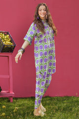 2-PC Printed Cotton Suit CPM-5-173Z