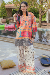 2-PC Printed Cotton Suit CPM-5-100Z