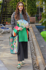 2-PC Printed Cotton Suit CPM-5-145Z