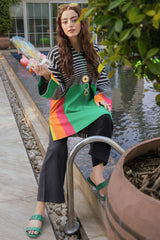 2-PC Printed Cotton Suit CPM-5-145Z