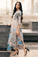 3-PC Embroidered Lawn Shirt with Embroidered Lawn Dupatta and Trouser DSCC4-03